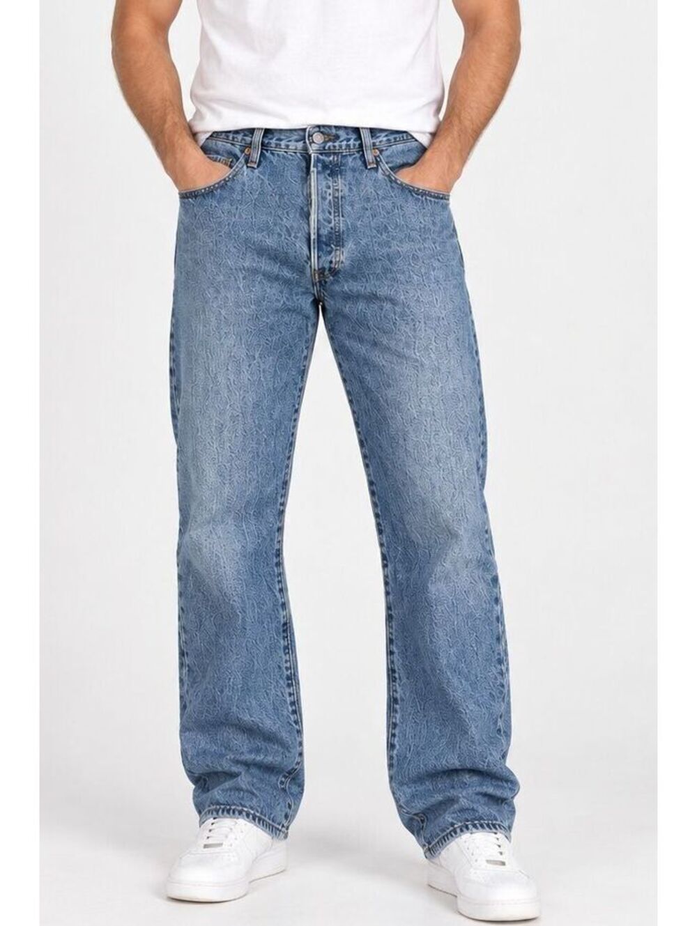 Levi's 501 Men's 38x30 Blue Jeans Original Straight Leg Medium Wash Denim